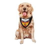 Bandana Chien Chats 30X70Cm Crâne Espagne Drapeau Espagnol Chiens Bandana Foulards Polyester Bavoir Bandana Triangulaire Chiens pour Animal De Compagnie Petite, Moyenne Et Grande Taille