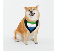 Bandana Chien J'aime Le Drapeau De La Sierra Leone Classique Pet Dog Bandana Mode Écharpe Triangle pour Voyages Chiot Chiens