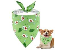 Bandana chien - Motif fruits, écharpe triangulaire réglable, tissu doux respirant, accessoire animal coloré, foulard décoratif léger | Tenue quotidienne, promenades estivales, séances photo, usage int