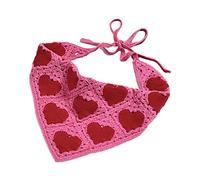 Bandana coloré en crochet pour filles - Motif foulard - Turban - Embrasse pour triangle pour envelopper la tête