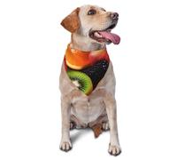 Bandana coloré en forme de fruits pour chiens de petite et moyenne taille, accessoire photo, bandanas triangulaires réglables et lavables pour chiot, chiot