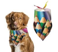 Bandana coloré pour chien en coton doux lavable au quotidien en été durable triangle réversible adapté aux chiens et chats de petite, moyenne et grande taille