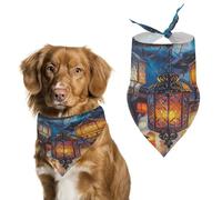 Bandana coloré pour chien en coton doux lavable au quotidien en été durable triangle réversible adapté pour les chiens et chats de petite, moyenne et grande taille