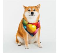 Bandana coloré pour chien - Taille M - Réglable - Triangle - Double écharpe réversible - Lavable - Mouchoir quotidien pour chien de taille moyenne et grande - Cadeau