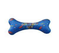 Bandana d'anniversaire pour chien - Avec jouet en os - Foulard triangulaire doux pour les activités de chiots au printemps - Accessoire pour chien avec fermeture