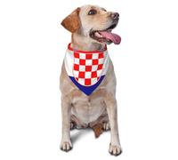 Bandana d'anniversaire pour chien, drapeau de la République de Croatie, écharpe pour animal de compagnie, joli bandana réglable pour chiens de petite, moyenne et grande taille, accessoire de