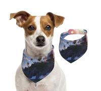 Bandana de navigation pour chien - Écharpe réglable pour animaux de compagnie - Bandana lavable double face en coton triangulaire pour chien et chat - Accessoires de costume pour chiot - Taille L