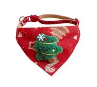 Bandana de Noël pour Chien,Collier Triangulaire Réglable de 23 a 40 Cm,avec Boucle Réglable,pour Chiens et Chats de Taille Moyenne et Grande (3 a 15 Kg)