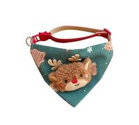 Bandana de Noël pour Chien,Collier Triangulaire Réglable de 23 a 40 Cm,avec Boucle Réglable,pour Chiens et Chats de Taille Moyenne et Grande (3 a 15 Kg)