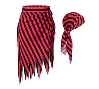 Bandana de pirate pour femme et homme - Accessoires de costume de capitaine d'Halloween - Accessoires de costume de pirate