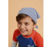 Bandana De Plage Anti-uv Blanc / Bleu 3/6A