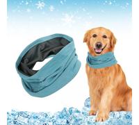 Bandana de Refroidissement pour Chien, Collier de Refroidissement Chiens,Bandana de Glace pour Chien, Bandana Chien pour Rafraîchir Les Animaux en été (Bleu/L)