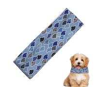 Bandana de refroidissement pour chien, enveloppe de cou refroidissant le chien | Cartoon Pattern Chill Out Pet Ice Bandana,Colliers pour animaux de compagnie pour les journées chaudes, écharpe à glace