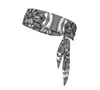 Bandana de sport double face avec cordon de serrage double face pour tennis, course à pied, yoga