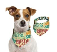 Bandana d'été avec slogans hawaïens pour chiens, lavables, réglables et triangulaires, bavoirs mignons pour chiens de taille moyenne et grande taille, chiots et chats, taille M