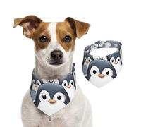 Bandana d'été en forme de pingouin mignon pour chiens, lavables, réglables et triangulaires, bavoirs mignons pour chiens de taille moyenne et grande taille, chiots et chats de petite taille