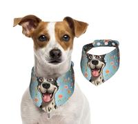 Bandana d'été pour Chien à Motif Amusant - Foulard Triangulaire réglable et Lavable pour Chiens de Taille Moyenne et Grande, Chat et Chiot, Joli Bavoir pour Animaux de Compagnie