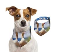 Bandana d'été pour chien d'oie mignon, lavable et réglable - Bavoirs triangulaires mignons pour chiens de taille moyenne et grande - Chiots et chats - Taille L