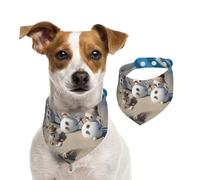 Bandana d'été pour chien, motif bonhomme de neige, coquillages, plage de sable, lavable, réglable, triangulaire, bavoirs mignons pour chiens de taille moyenne et grande taille, chiots et chats, taille