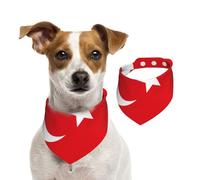 Bandana double face en coton pour chien, fille, garçon, lavable avec drapeau de la Turquie, bavoirs pour chiens de petite, moyenne et grande taille, unisexe, pour chiens, chats, animaux de compagnie