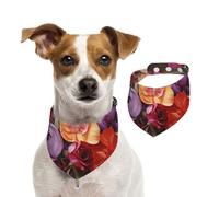 Bandana double face en coton pour chien, fille, garçon, lavable, charmant et noble, pour chiens de petite, moyenne et grande taille, unisexe, pour chiens, chats, animaux de compagnie, taille S