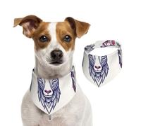 Bandana double face en coton pour chien, fille, garçon, lavable, esquisse tête antilope, bavoirs pour chiens de petite, moyenne et grande taille, unisexe, pour chiens, chats, animaux de compagnie de