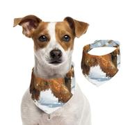 Bandana double face en coton pour chien, fille, garçon, lavable, motif ours en peluche, bavoirs pour petits, moyens et grands, unisexe, chiens, chats, animaux de compagnie, taille S