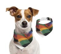 Bandana double face en coton pour chien, fille, garçon, lavable, motif ours mignon, bavoirs pour petits, moyens et grands, unisexes pour chiens, chats, animaux de compagnie, taille S