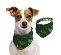 Bandana double face en coton pour chien, fille, garçon, lavable, motif paon sous le soleil, pour chiens de petite, moyenne et grande taille, unisexe, pour chiens, chats, animaux de compagnie, taille L