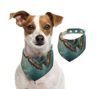 Bandana double face en coton pour chien, fille, garçon, lavable, motif papillons dansant dans l'air, bavoirs pour chiens de petite, moyenne et grande taille, unisexe, pour chiens, chats, animaux de