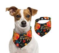 Bandana double face en coton pour chien, fille, garçon, lavable, silhouette de paon ancien, bavoirs pour chiens de petite, moyenne et grande taille, unisexe, pour chiens, chats, animaux de compagnie