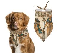 Bandana doux et respirant pour animaux de compagnie pour chiens et chats, écharpe légère en polyester avec imprimé de femmes de l'Égypte ancienne, parfait pour un style quotidien ou des événements