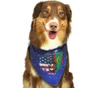 Bandana Doux pour Chien, Motif Drapeau mauritanien des États-Unis, Motif Lion de Mauritanie, Foulard Triangulaire, Accessoires pour Animaux de Compagnie, pour Chiens et Chats, 57