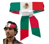 Bandana drapeau mexicain, 41, 3 bandana mexicain respirant absorbant la transpiration, bandeau élastique antidérapant pour hommes football, tennis, entraînement, costume..