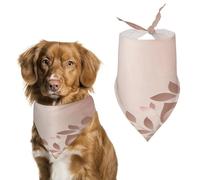 Bandana élégant pour chats et chiens, écharpe triangulaire à imprimé papier peint or rose, léger et durable, parfait pour un usage quotidien ou des événements spéciaux