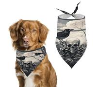 Bandana élégant pour chats et chiens, écharpe triangulaire imprimée corbeau sur le rebord de la fenêtre, léger et durable, parfait pour un usage quotidien ou des événements spéciaux