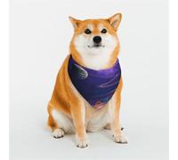 Bandana élégant pour chien et chat avec imprimé planète spatiale, vêtement de printemps et d'été pour chien à porter au quotidien