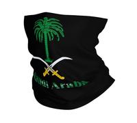 Bandana Emblème National De L'Arabie Saoudite Lightweight Echarpe De Cou Durable Neckwarmer pour Cadeau Activité en Plein Air Festivals De Musique 2 Pièces