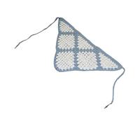 Bandana en crochet coloré pour femme, motif foulard, turban à nouer pour triangle pour envelopper la tête