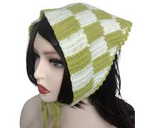 Bandana en crochet fraise pour cheveux créatifs tricotés pour turban triangulaire