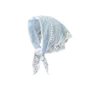 Bandana en dentelle florale nouée vintage pour femme