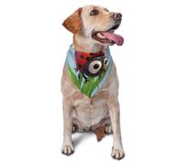 Bandana en forme de coccinelle pour chien et chat de petite et moyenne taille, accessoire photo, bandanas triangulaires réglables et lavables
