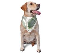 Bandana en forme de feuilles d'eucalyptus pour chien et chat de petite et moyenne taille, accessoire photo, bandanas triangulaires réglables et lavables