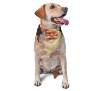 Bandana en forme de Père Noël pour chien et chat de petite et moyenne taille, accessoire photo, bandanas triangulaires réglables et lavables