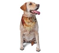 Bandana en marbre marron mélangé pour chien et chat de petite et moyenne taille, accessoire photo, bandanas triangulaires réglables et lavables