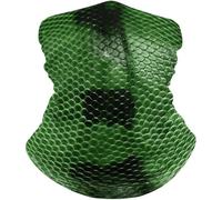 Bandana en peau de serpent verte, masque facial d’été, gauette de cou rafraîchissante, masque de ski respirant, écharpe, couvre-visage pour la pêche, pour le soleil