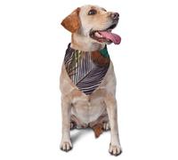 Bandana en plumes de paon pour chien et chat de petite et moyenne taille, accessoire photo, bandanas triangulaires réglables et lavables