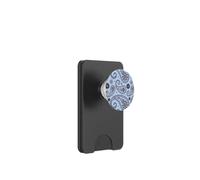 Bandana Floral bohème Marron et Bleu Cachemire esthétique pour Fille PopSockets PopWallet pour MagSafe