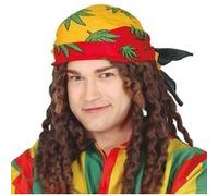 Fiestas Guirca – Bandana Jamaica multicolore – Adulte unisexe pour fêtes et carnaval