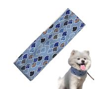 Bandana frigorifique pour chiens - Écharpe d'été de petite taille, couverture de cou respirante, accessoire léger pour l'éclairage thermique | Cravates cool à motif mignon pour la randonnée par temps